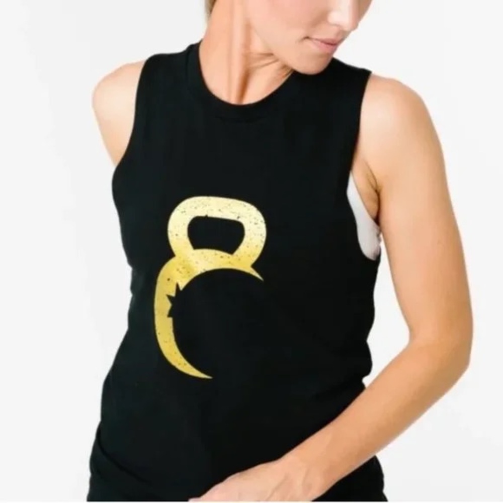 ZYIA Black Muscle Tank Top XS NWOT